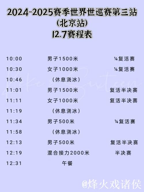 短道速滑世巡赛第二站赛程公布 中国队全力冲击冬奥资格